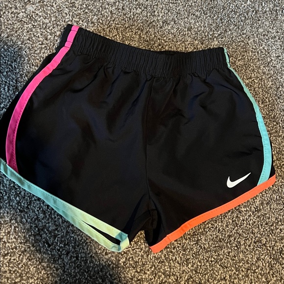 BRAND NEW Dri-Fit Nike Black Shorts with Colorful Trim in toddler girl size 4T! - Picture 1 of 7